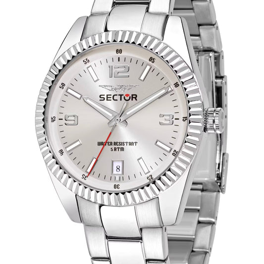 Orologio Sector 240 41 Mm Acciaio Braccialato Silver