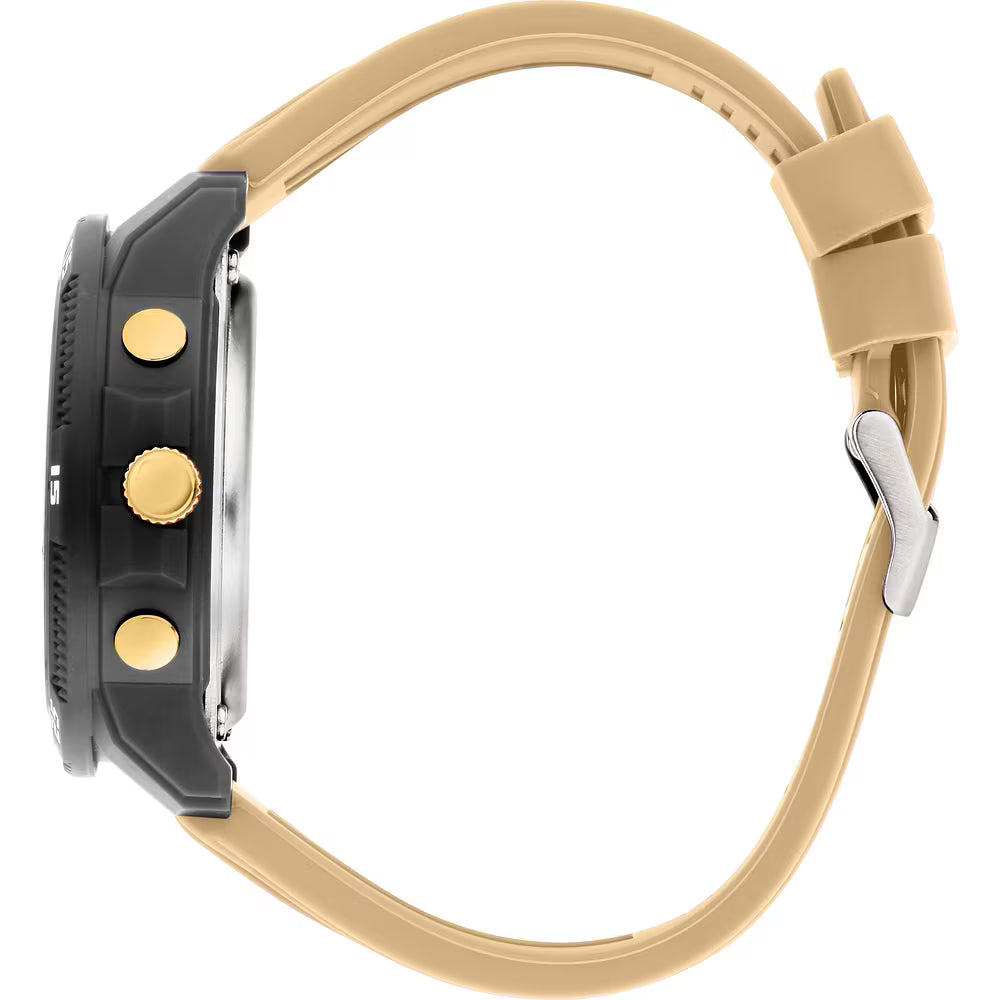 Orologio Sector Ex-56 Analogico Digitale 46 Mm Policarbonato Nero Silicone Beige