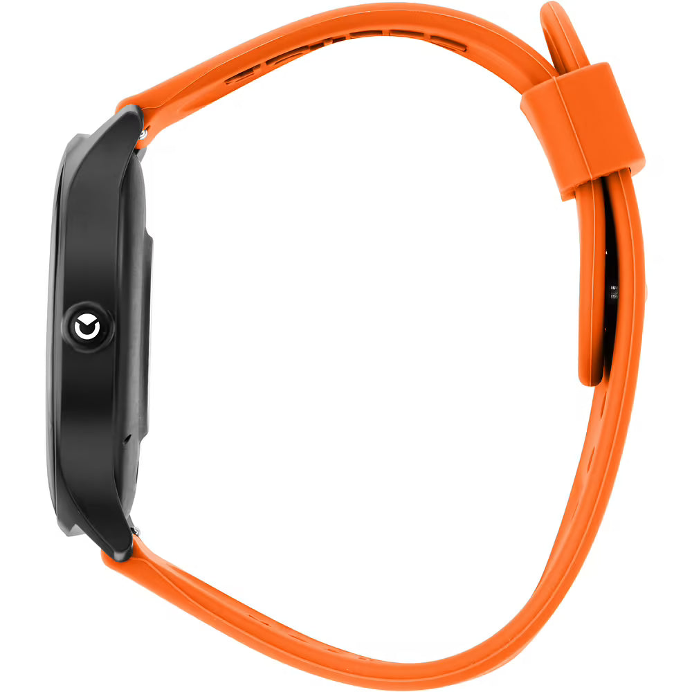 Smartwatch Sector S-06 Smart Digital Tondo Cassa Nera Cinturino Silicone Arancione