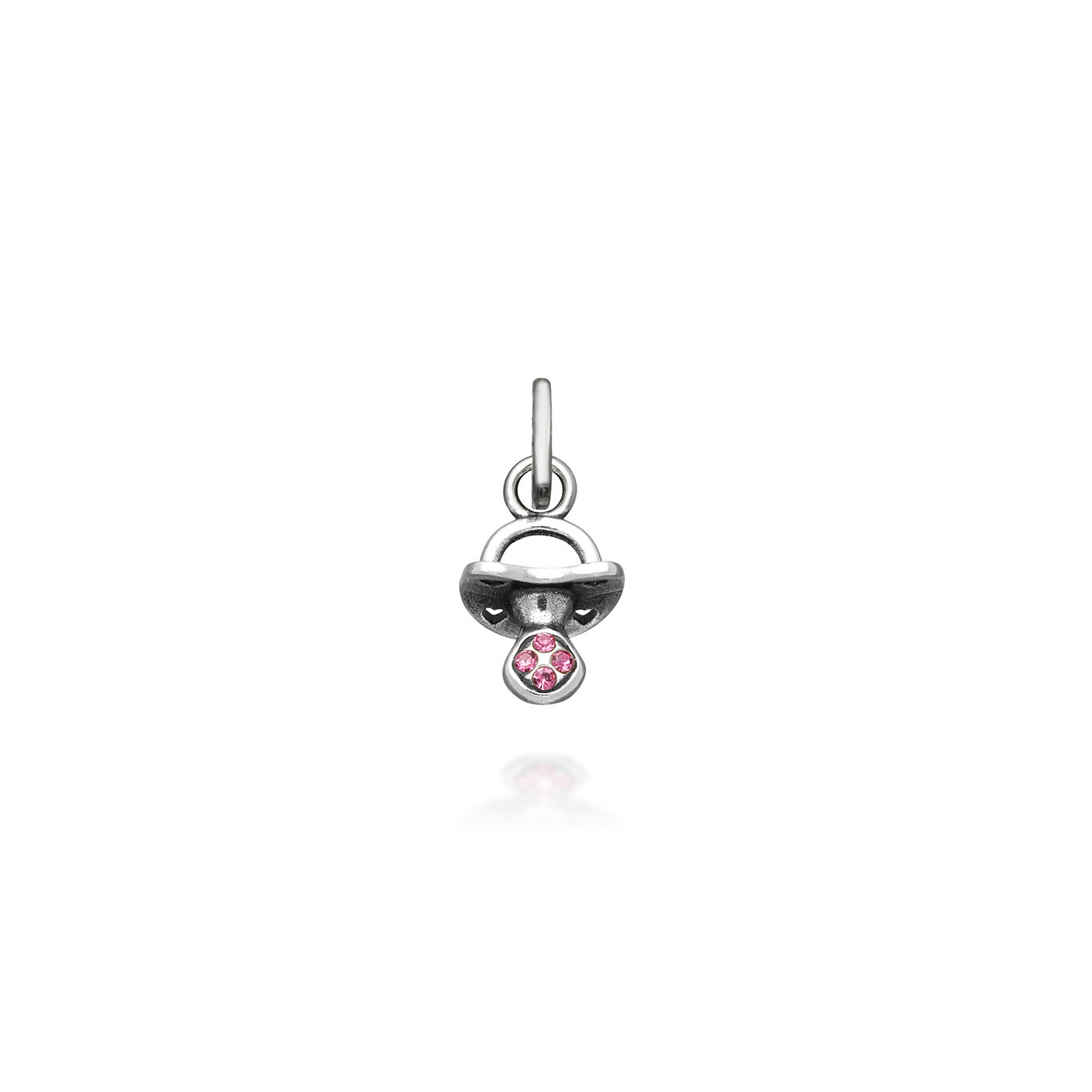 Charms Giovanni Raspini Charm Mini Ciuccio Crystal Rosa