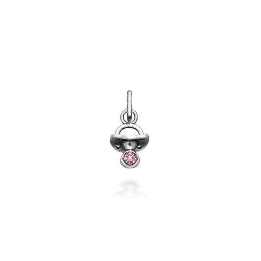Charms Giovanni Raspini Charm Mini Ciuccio Crystal Rosa