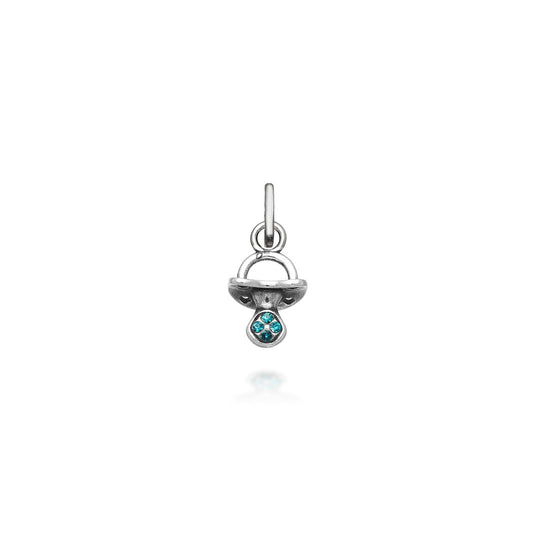 Charms Giovanni Raspini Charm Mini Ciuccio Crystal Azzurro
