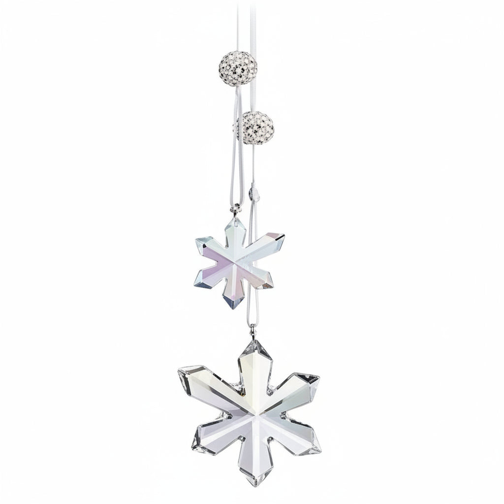 Set Decorazioni Natalizie Swarovski Fiori Di Ghiaccio Edizione 2008