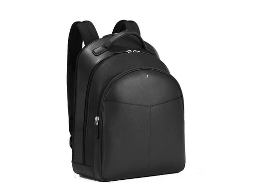 Zaini Montblanc Sartorial Zaino Medio 3 Scomparti Pelle Nero