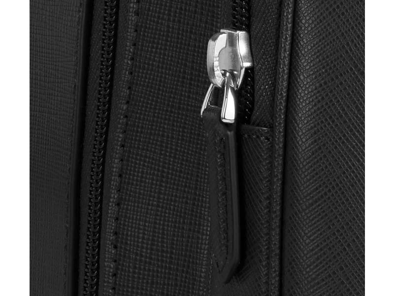 Zaini Montblanc Sartorial Zaino Medio 3 Scomparti Pelle Nero