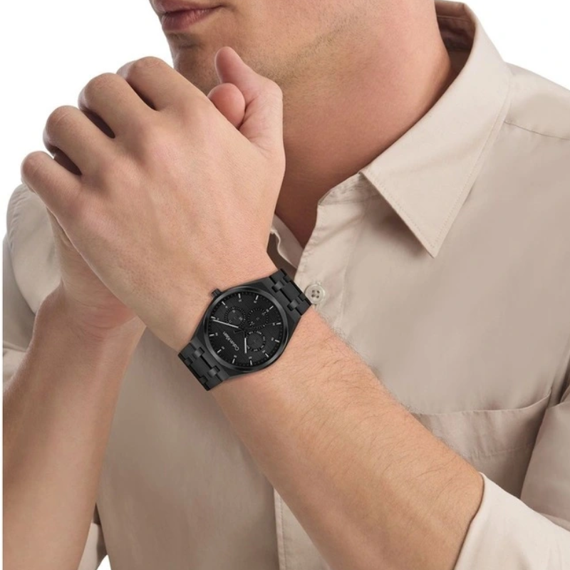 Orologio Calvin Klein Motion Gent Multifunzione 39 Mm Pvd Nero Satinato/Lucido