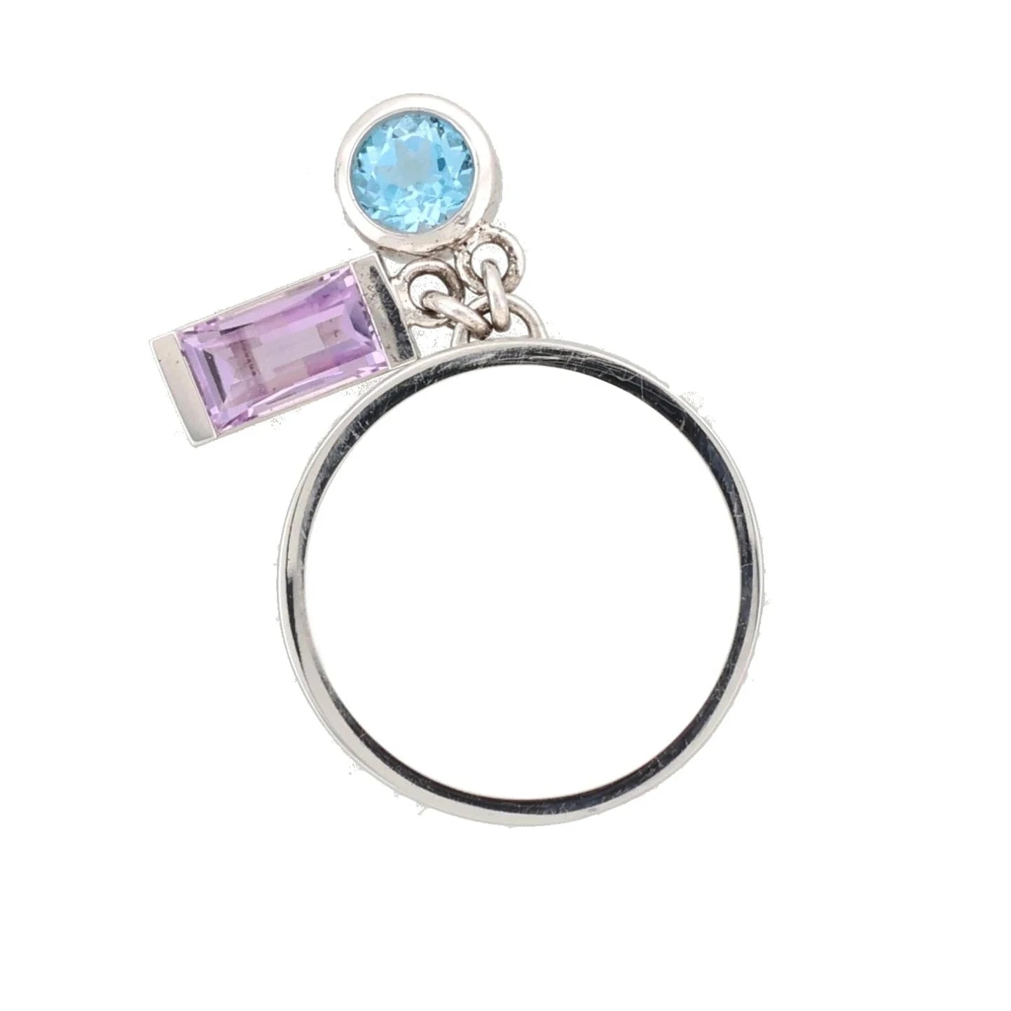 Anello a Fascia Montblanc Boheme Charms Topazio ed Ametista Taglio Paramount - Misura 52