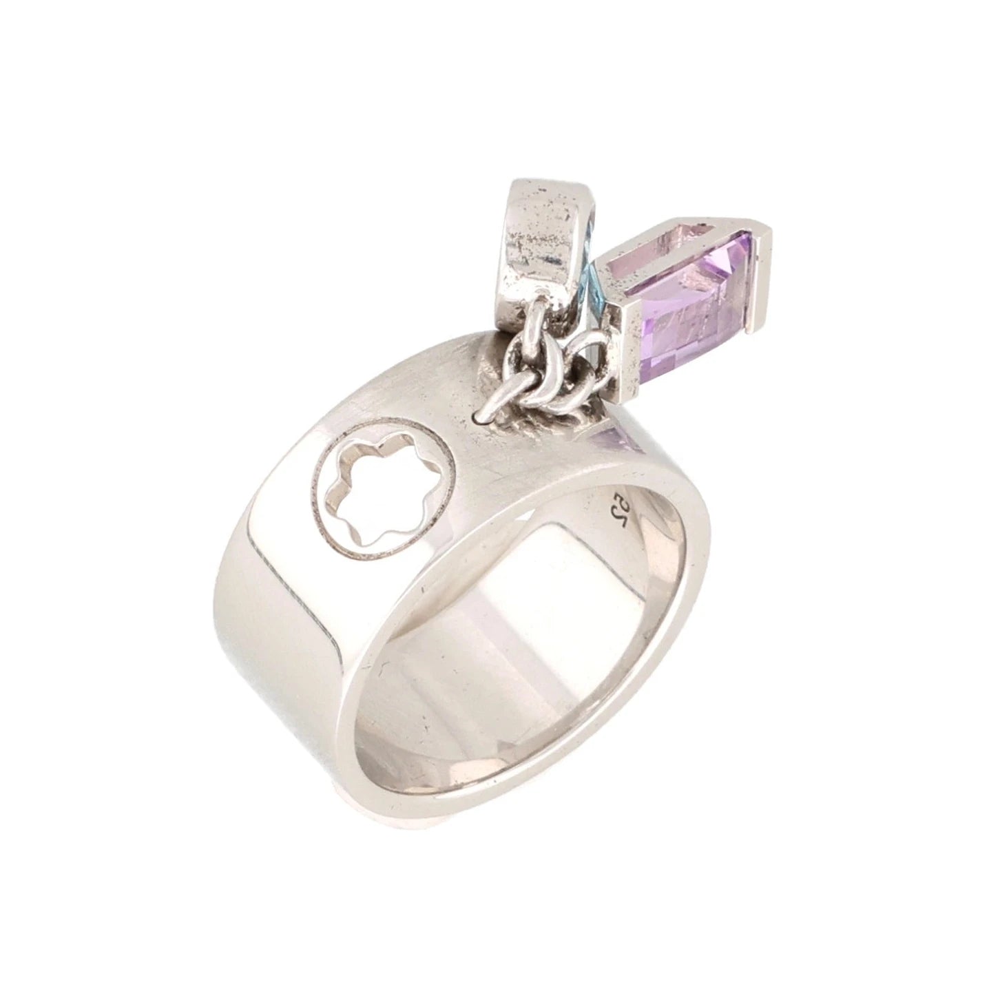 Anello a Fascia Montblanc Boheme Charms Topazio ed Ametista Taglio Paramount - Misura 52