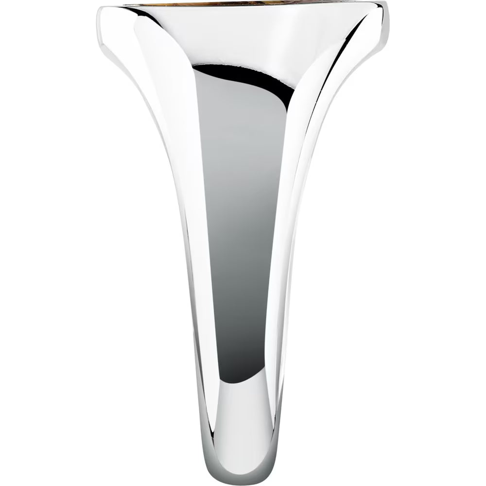 Anello Chevalier Uomo Morellato Terra Acciaio Occhio Di Tigre Ovale - Misura 23