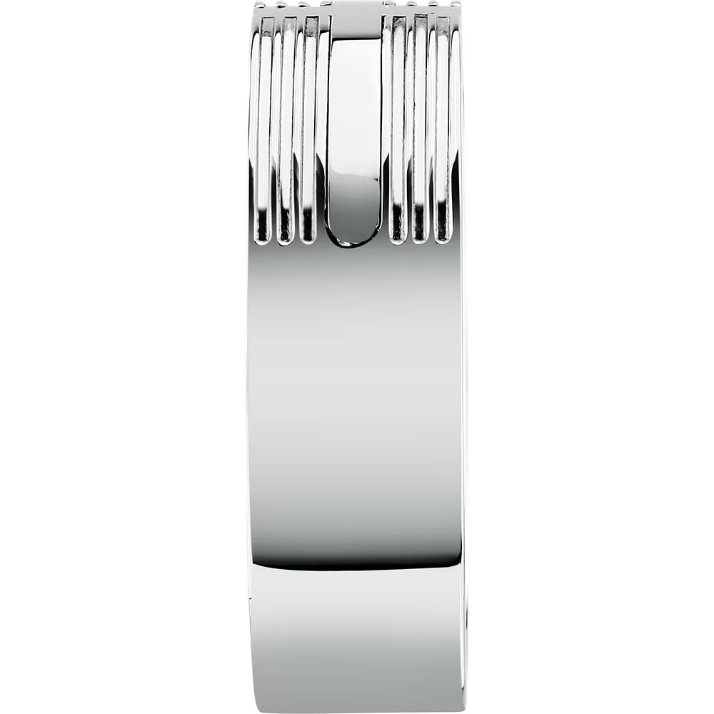 Anello Uomo a Fascia Sector Spirit Acciaio Rigato - Misura 21