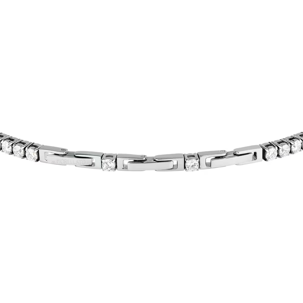 Bracciale Tennis Morellato Club Acciaio Cristalli