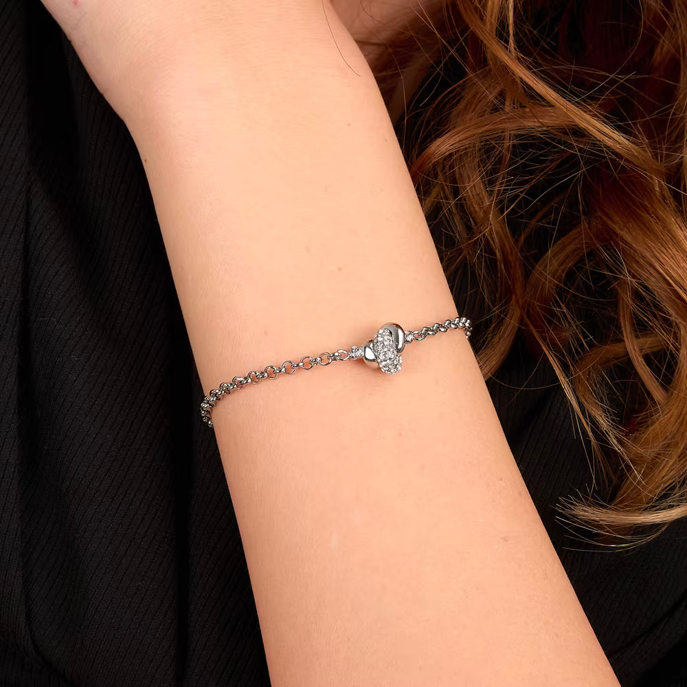 Bracciale Morellato Legame Acciaio Con Centrale Nodo Cristalli