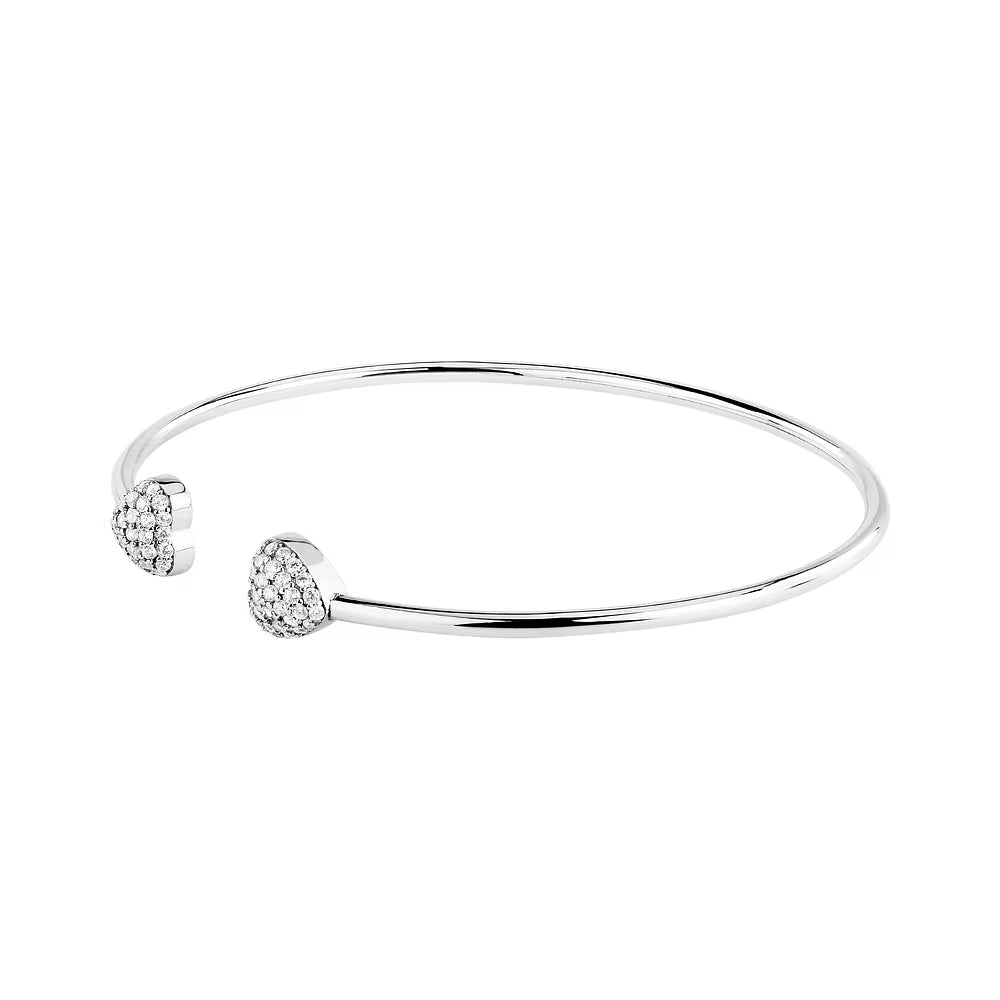 Bracciale Rigido Morellato Nobile Argento Zirconi