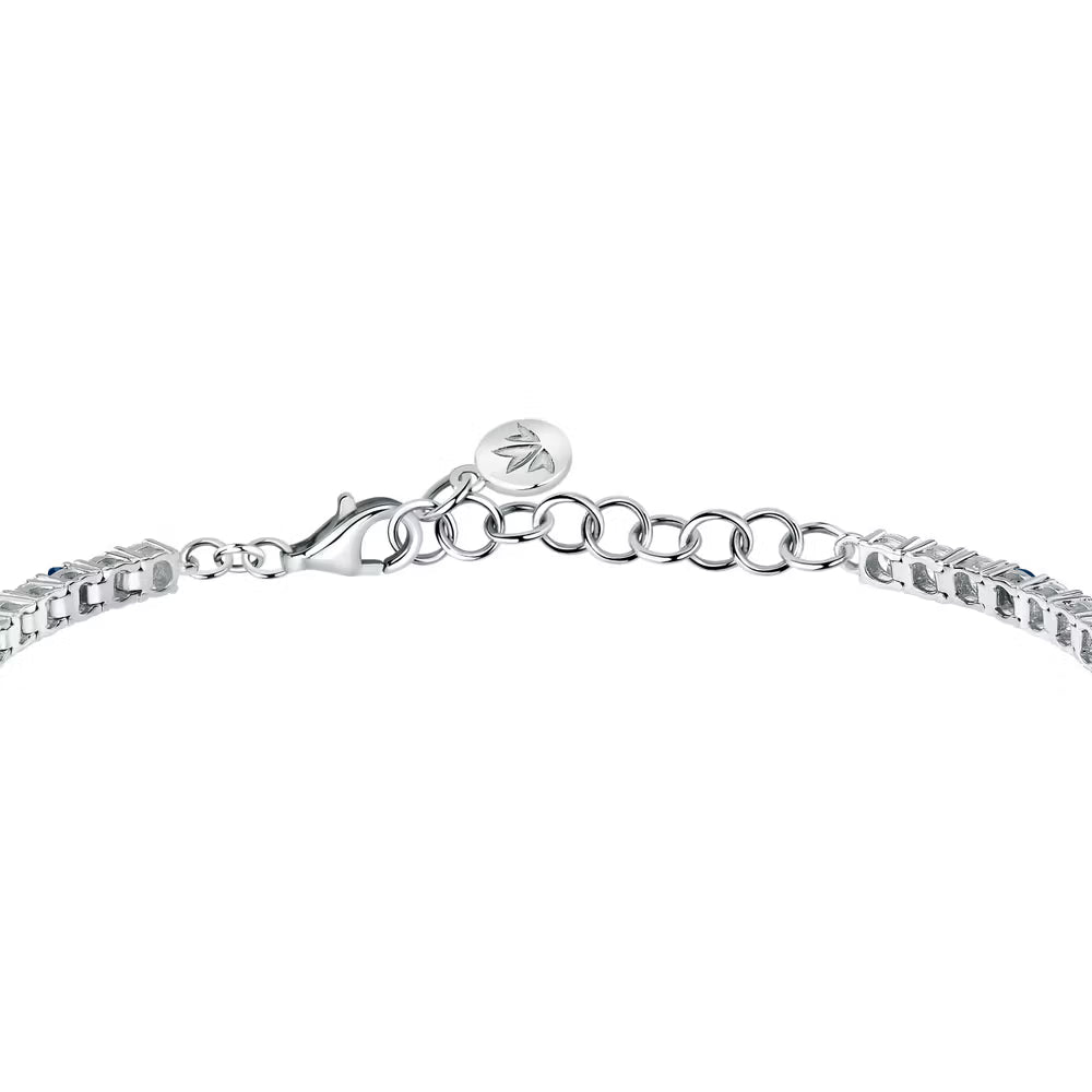 Bracciale Morellato Tesori Argento Tennis Zirconi Bianchi/Blu