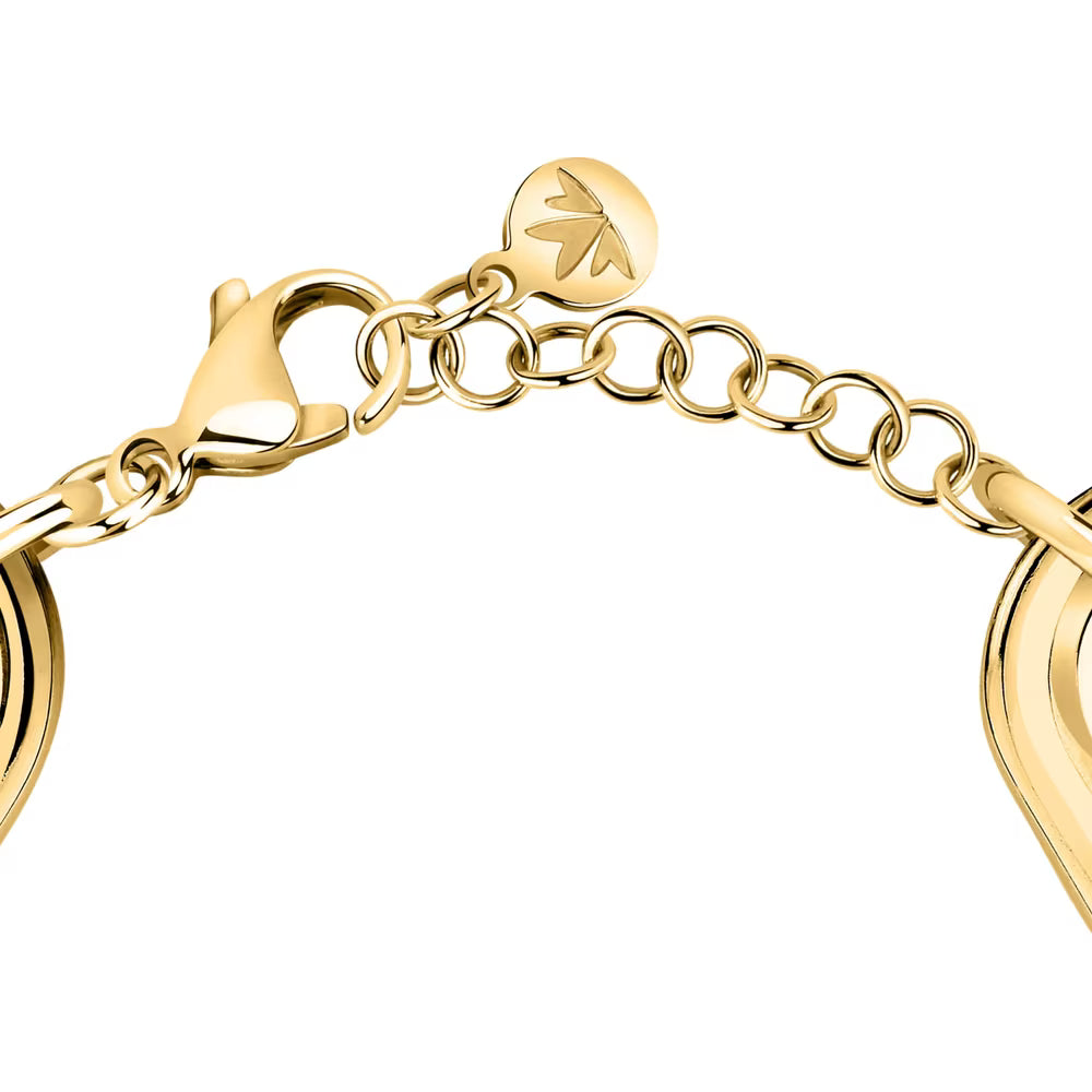 Bracciale Morellato Vintage Bold Pvd Oro A Maglie Ovali Doppie