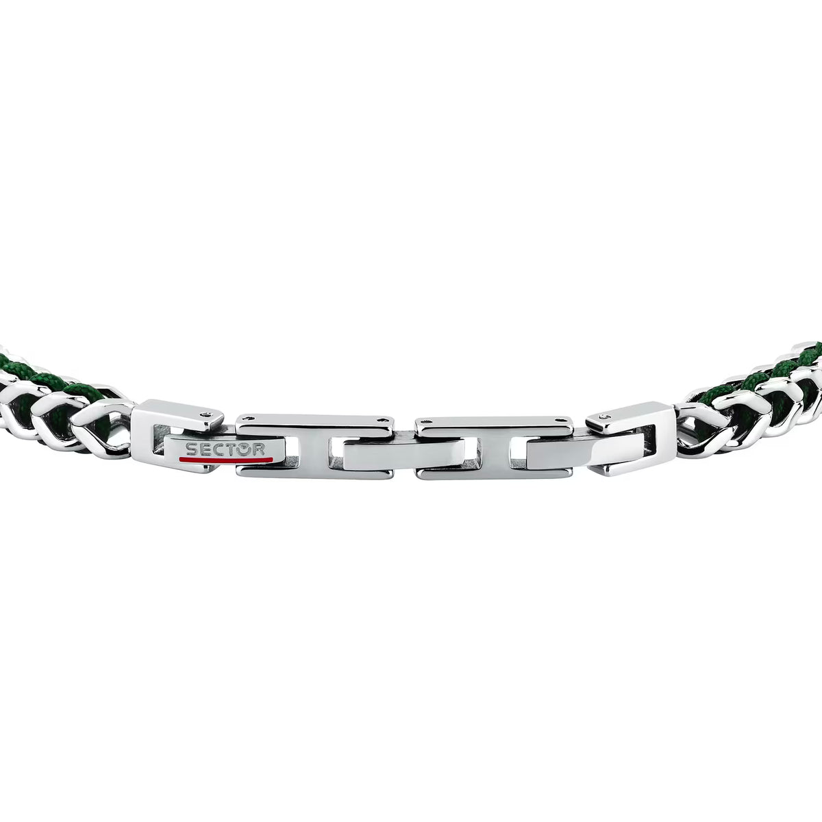 Bracciale Uomo Sector Bandy Acciaio Cordino Nylon Verde