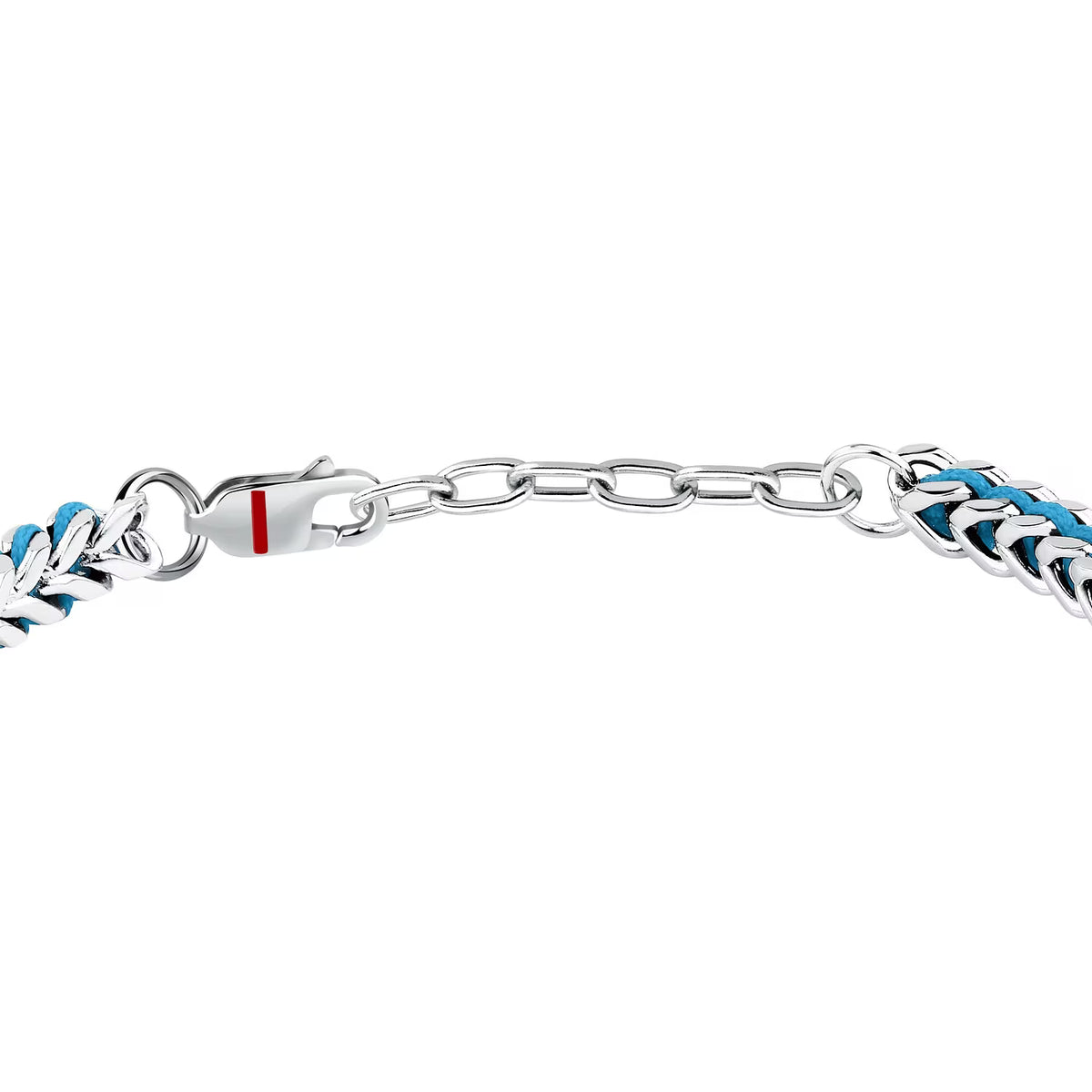 Bracciale Uomo Sector Bandy Acciaio Cordino Nylon Azzurro