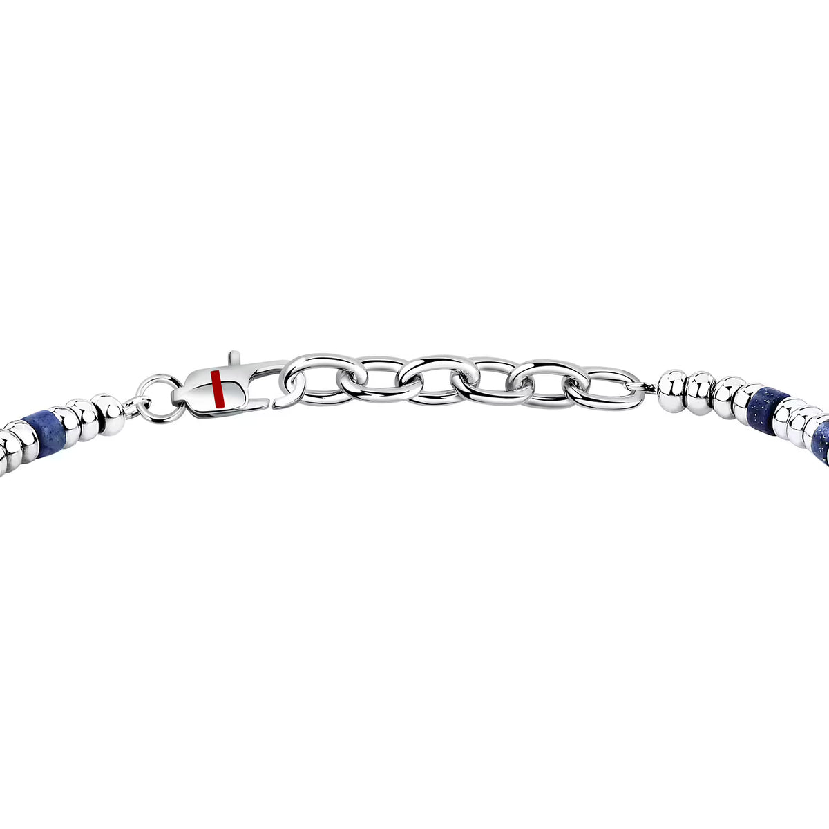Bracciale Uomo Sector Basic Acciaio Con Sfere Discoidali Pietra Blu/Acciaio
