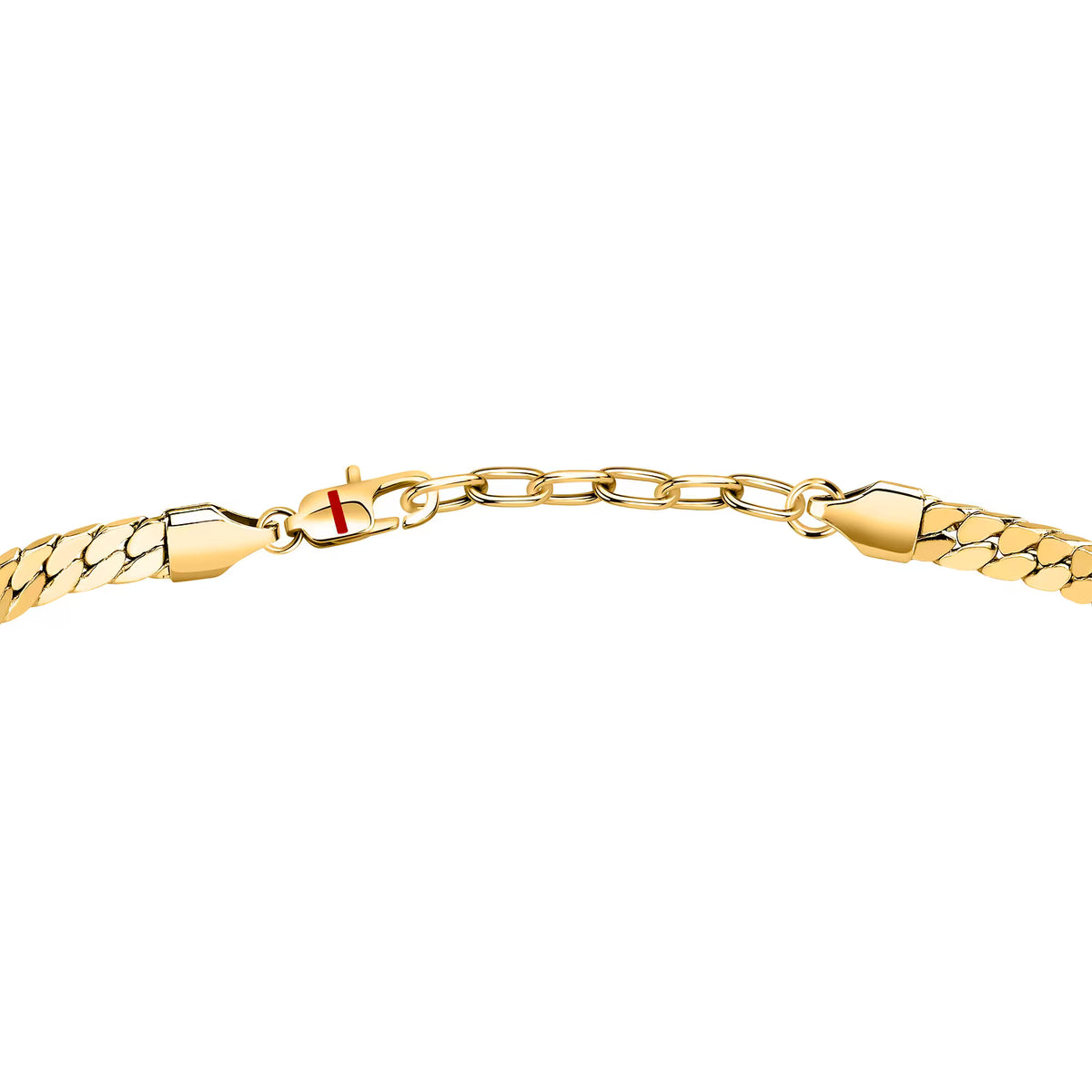 Bracciale Uomo Sector Basic Acciaio Pvd Oro Maglia Catena Piatta