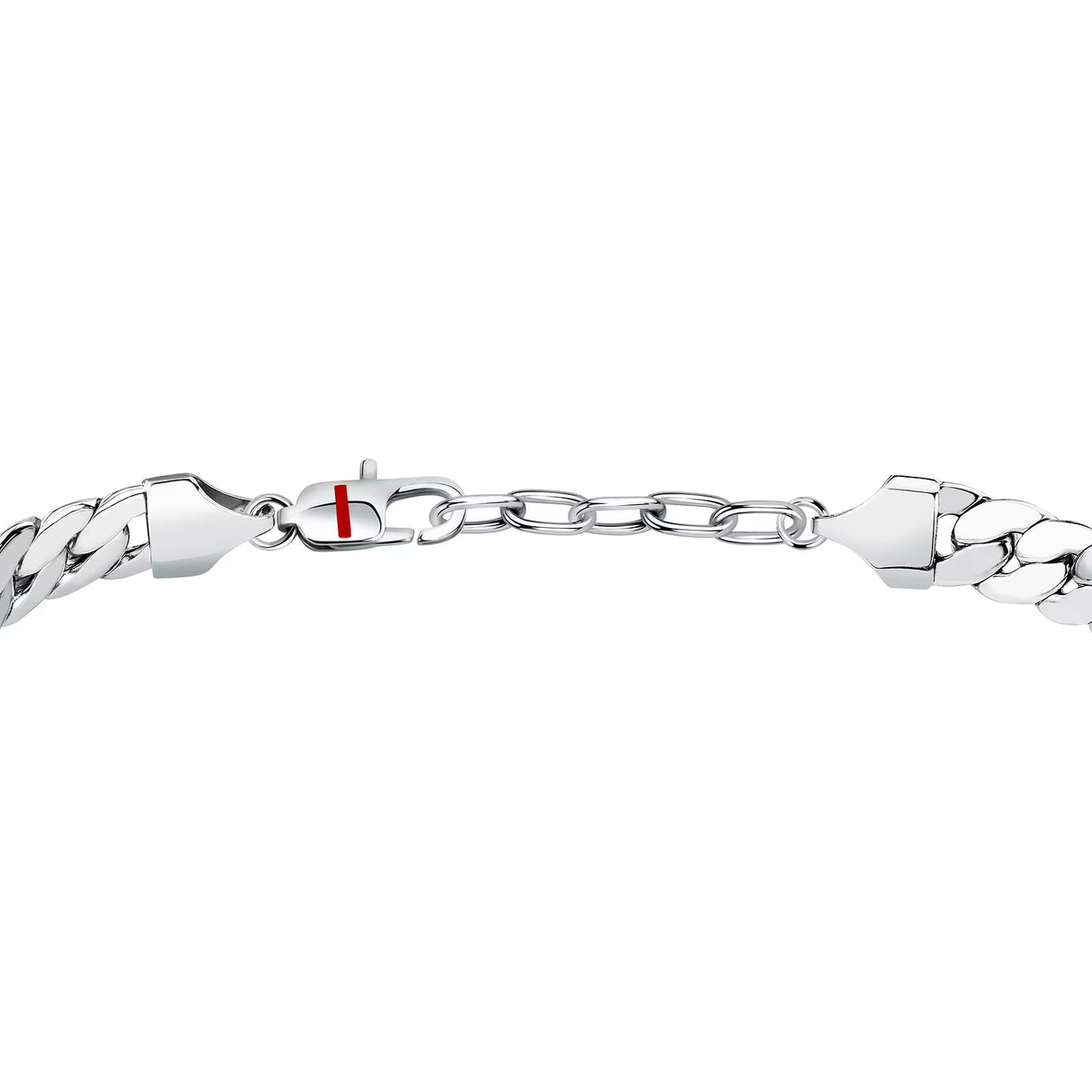 Bracciale Uomo Sector Basic Uomo In Acciaio Maglia Catena Piatta Larga Cm.19+3