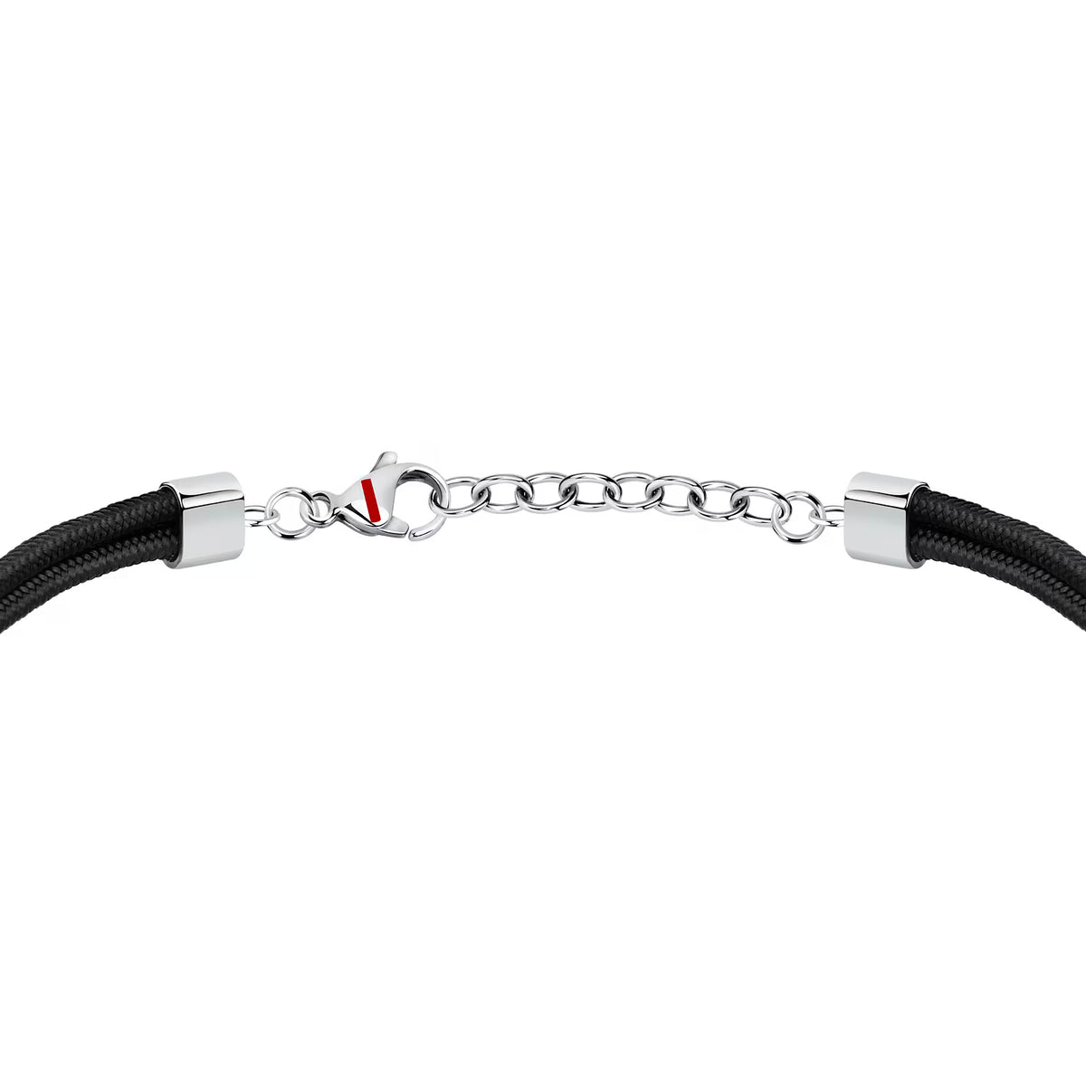 Bracciale Uomo Sector Marine Acciaio Cordino Nero Elementi e Centrale Rosa Dei Venti Texture Carbonio Punti Cardinali Smalto Pvd Oro
