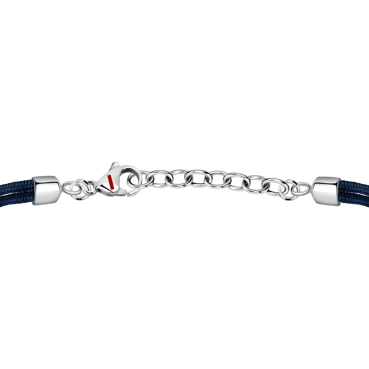 Bracciale 2 Fili Uomo Sector Marine Cordino Blu Centrale Elementi Acciao Cordino Nero Ancora Smalto Nero