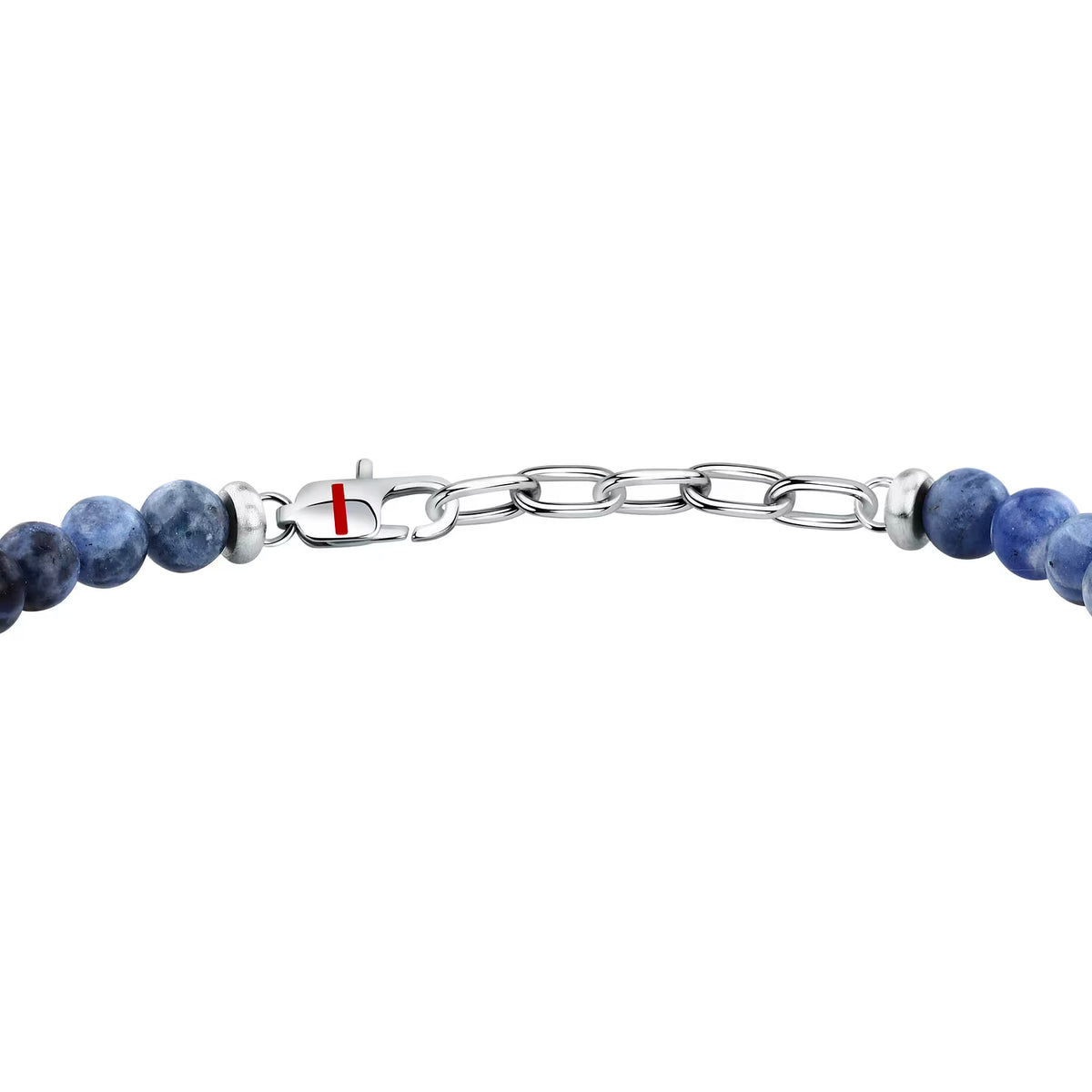 Bracciale Uomo Sector Marine Acciao Sfere Sodalite Blu + Elementi Discoidali Ancora