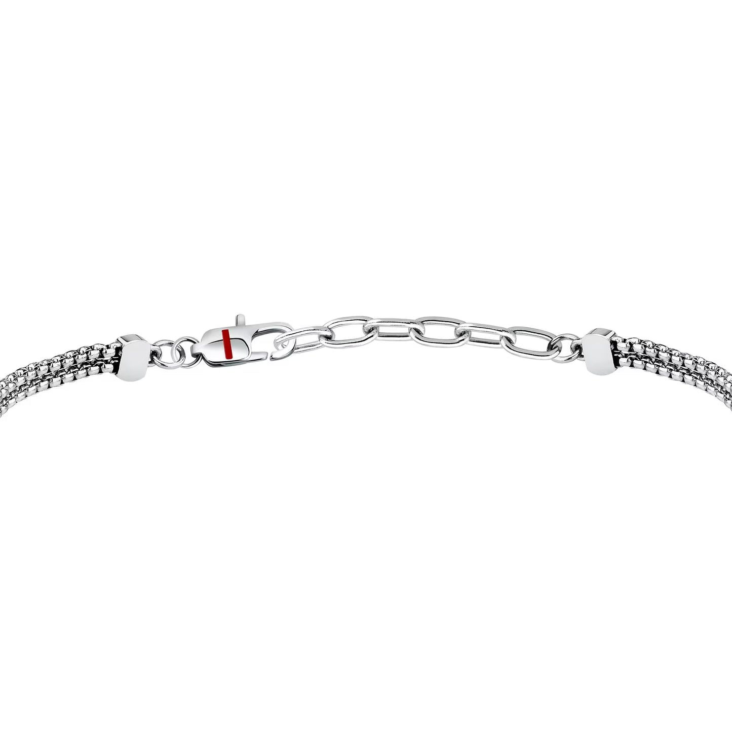 Bracciale Uomo a 2 Fili Sector Marine Acciaio Centrale Ancora con Cristallo