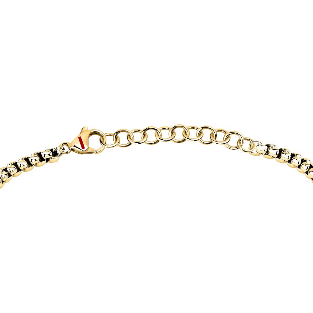 Bracciale Uomo Sector Spirit Pvd Oro Centrale Croce con Cristalli
