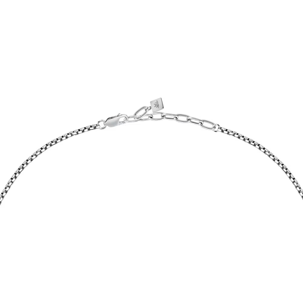 Collana Uomo Morellato Amuleti Acciaio Pendente Tondo Lupo