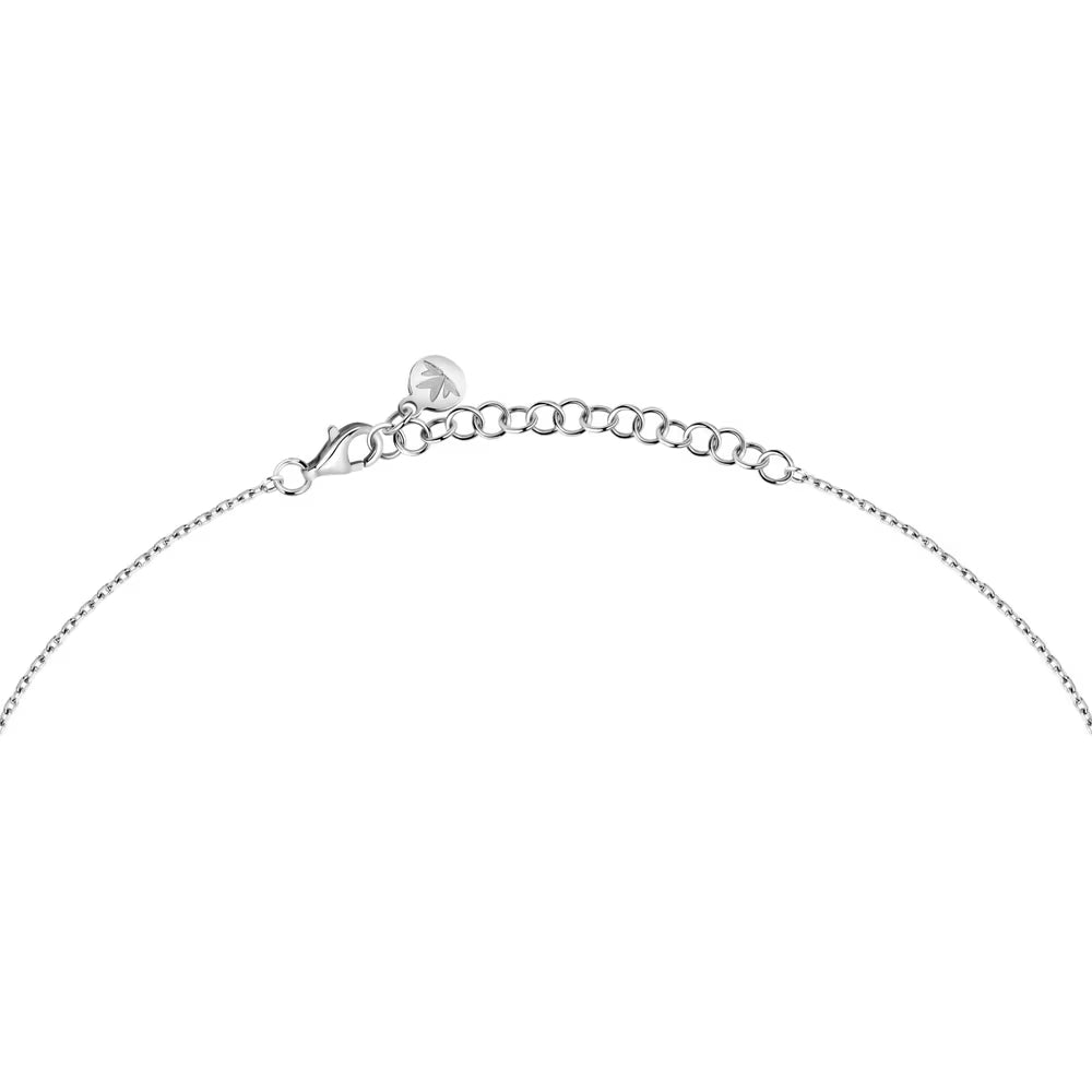 Collana Morellato Riflessi Argento 3 Zirconi Taglio Ovale/Tondo/Goccia con Saliscendi