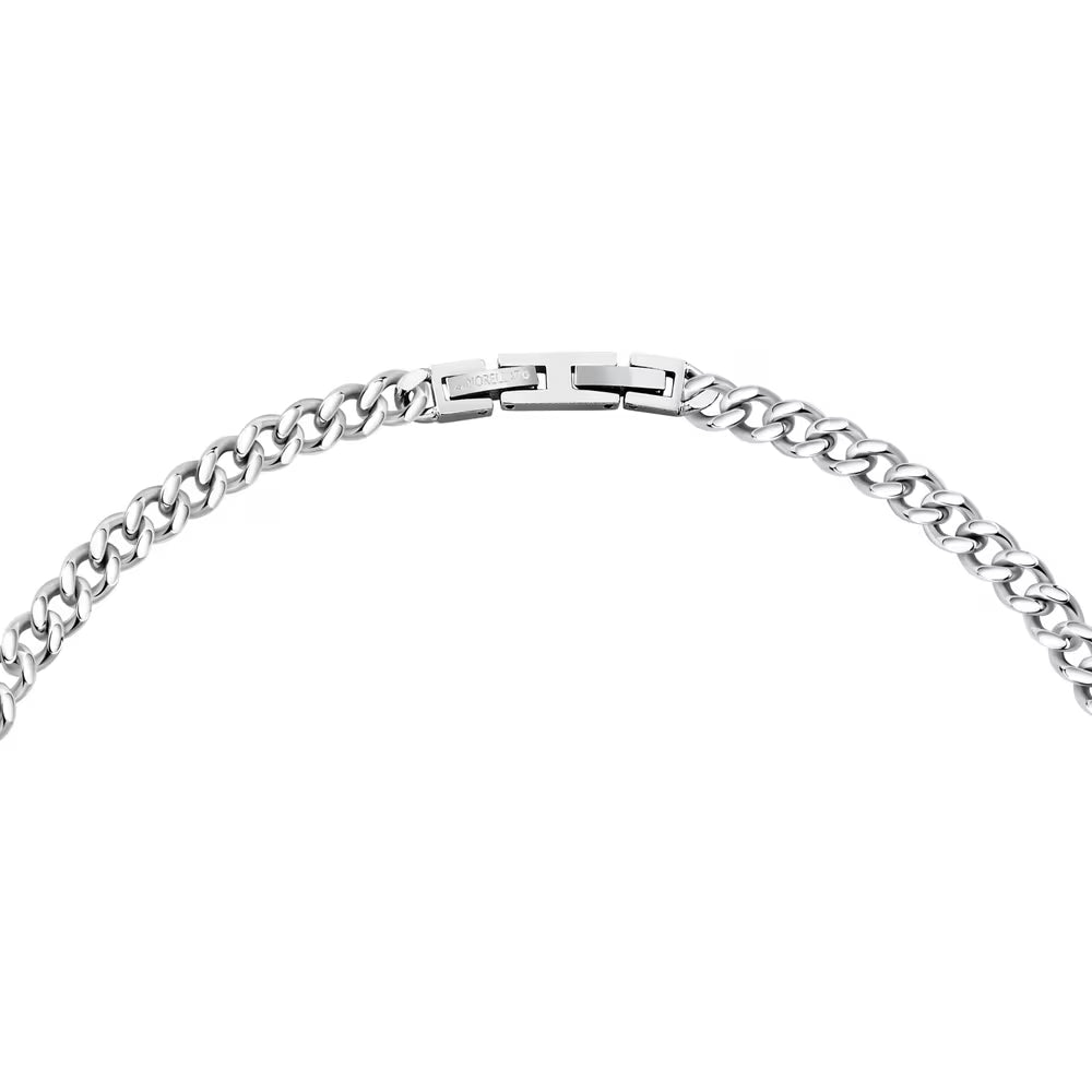 Bracciale Uomo Morellato Terra Collana Acciaio Maglia Grumetta Elemento Esagonale