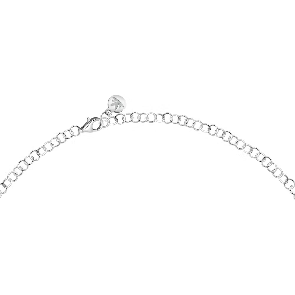Collana Morellato Tesori Argento Centrale Tennis Zirconi Bianchi/Blu