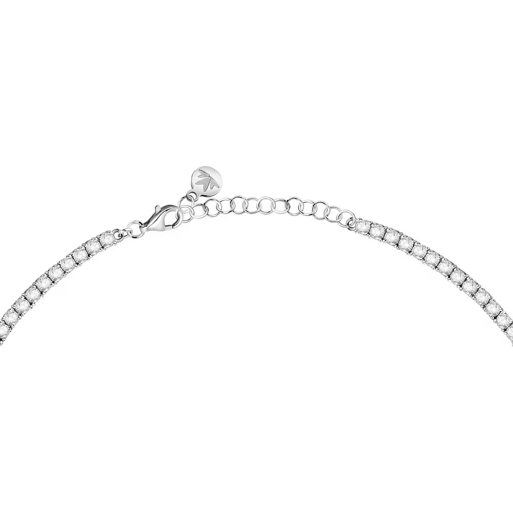 Collana Tennis Girocollo Morellato Tesori Argento Zirconi