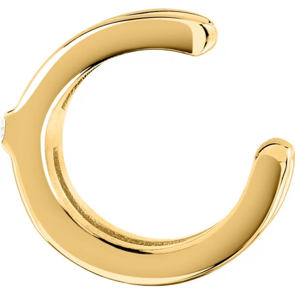 Orecchini Doppia Fascia Morellato Earcuff Pvd Oro Con Cristalli