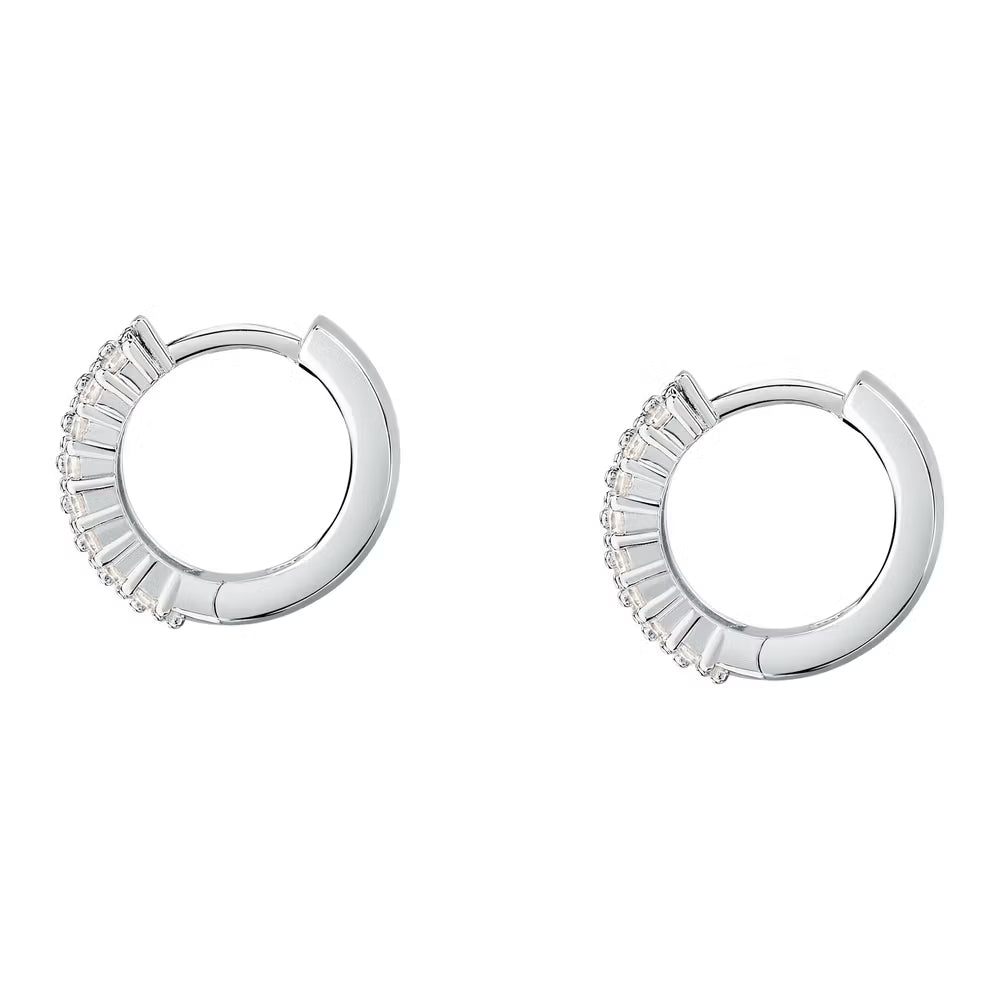 Orecchini Boccolette Larghe Morellato Tesori Argento Con Zirconi