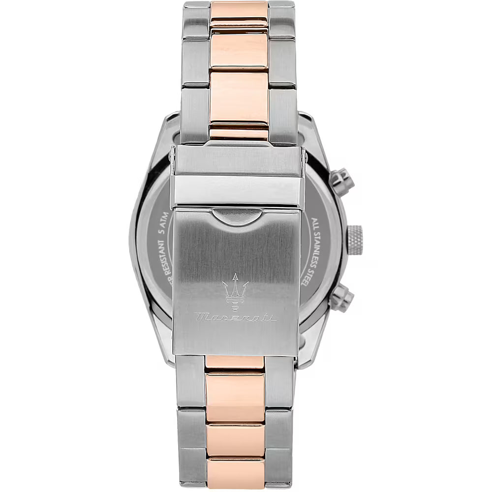 Orologio Maserati Attrazione Multifunzione 43 Mm Braccialato Bicolore Acciaio/Pvd Oro Rosa