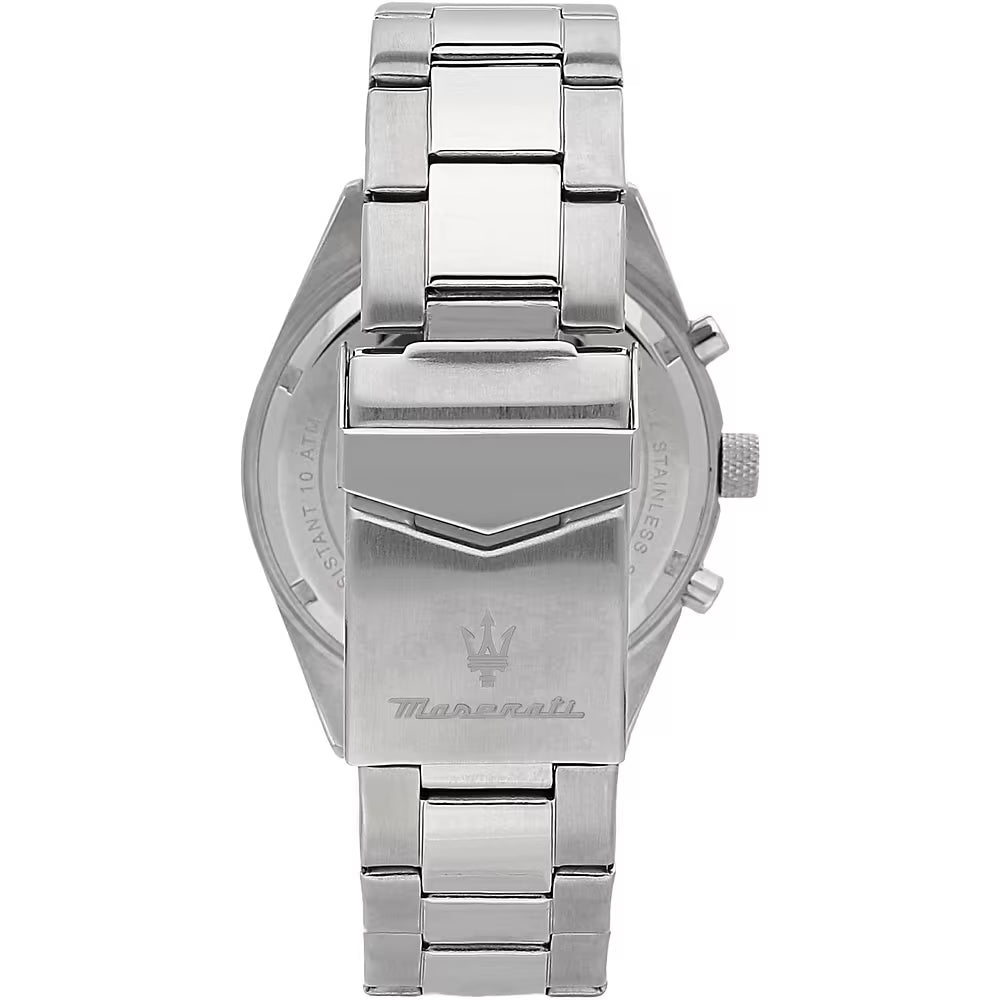 Orologio Maserati Competizione Multifunzione 43 Mm Acciaio Braccialato Quadrante Blu