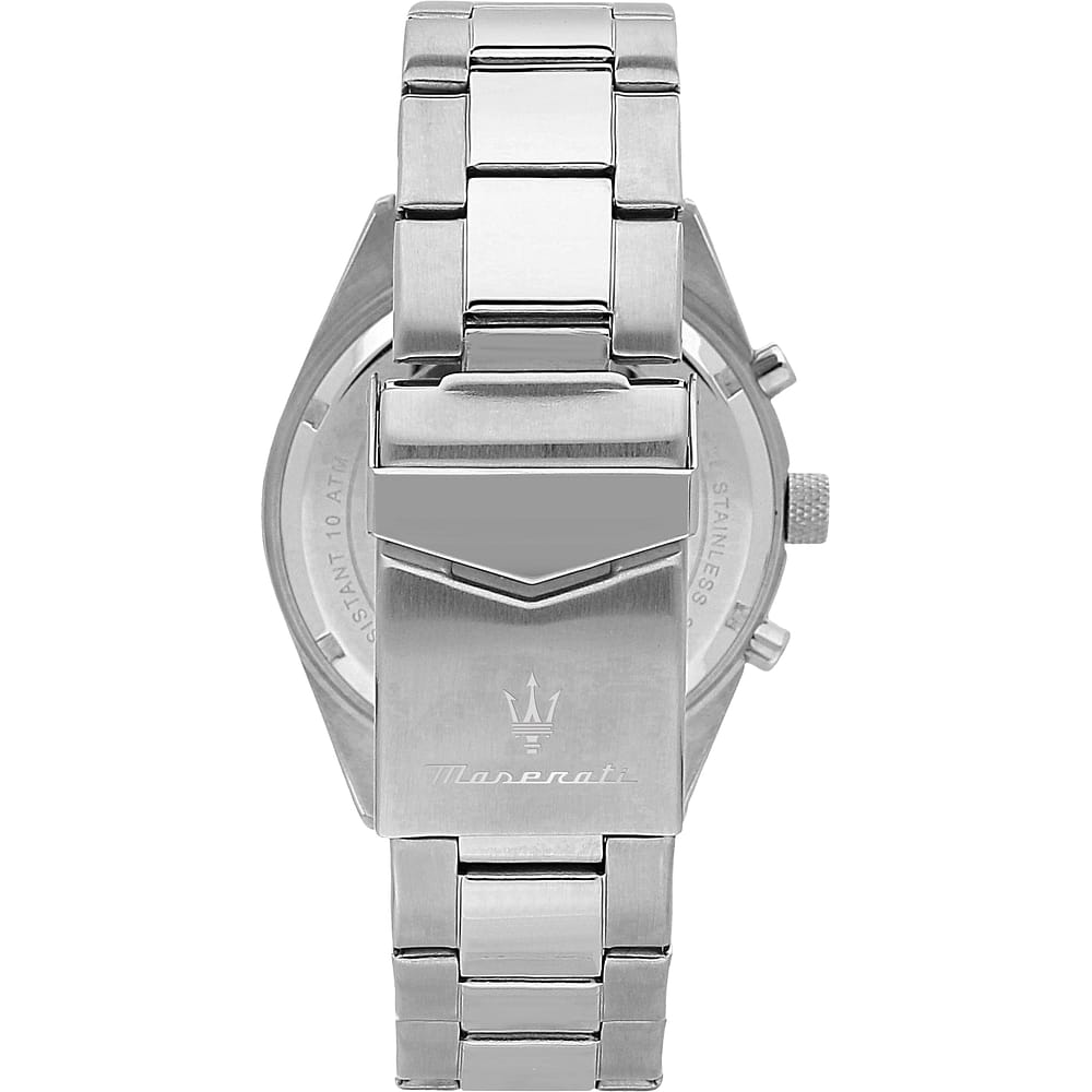 Confezione Speciale Orologio Maserati Competizione 43 Mm Acciaio Braccialato Quadrante Blu + Bracciale Acciaio