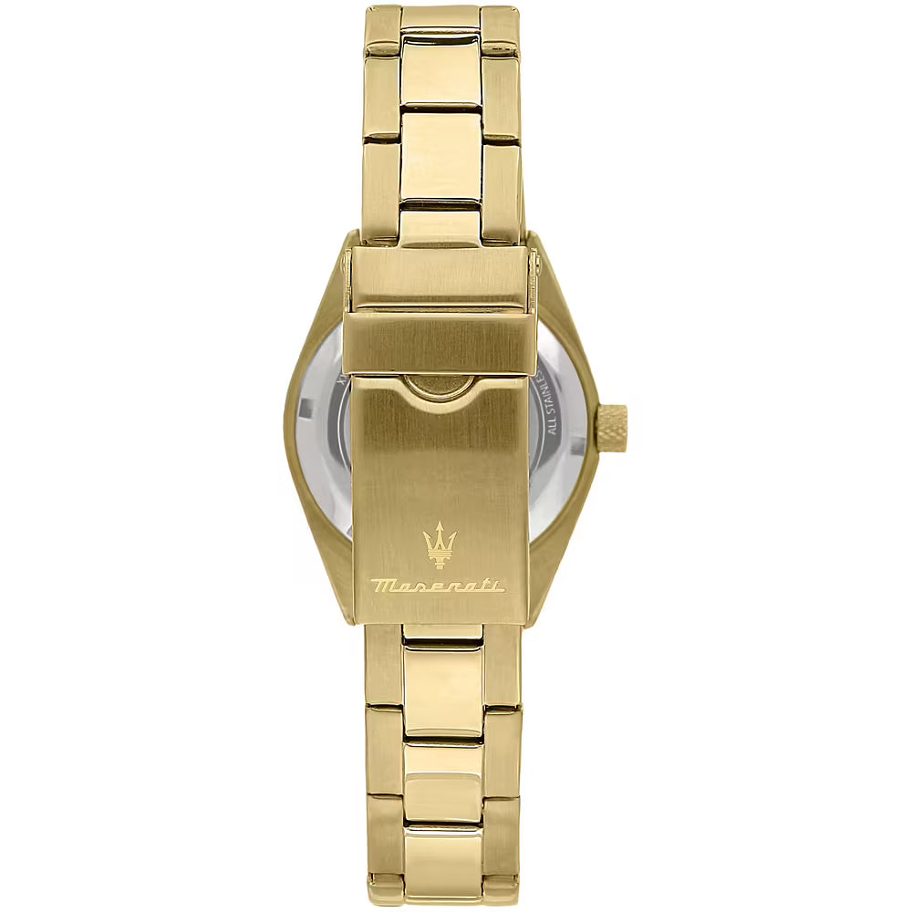 Orologio Maserati Competizione Lady 31 Mm Pvd Oro Braccialato Silver