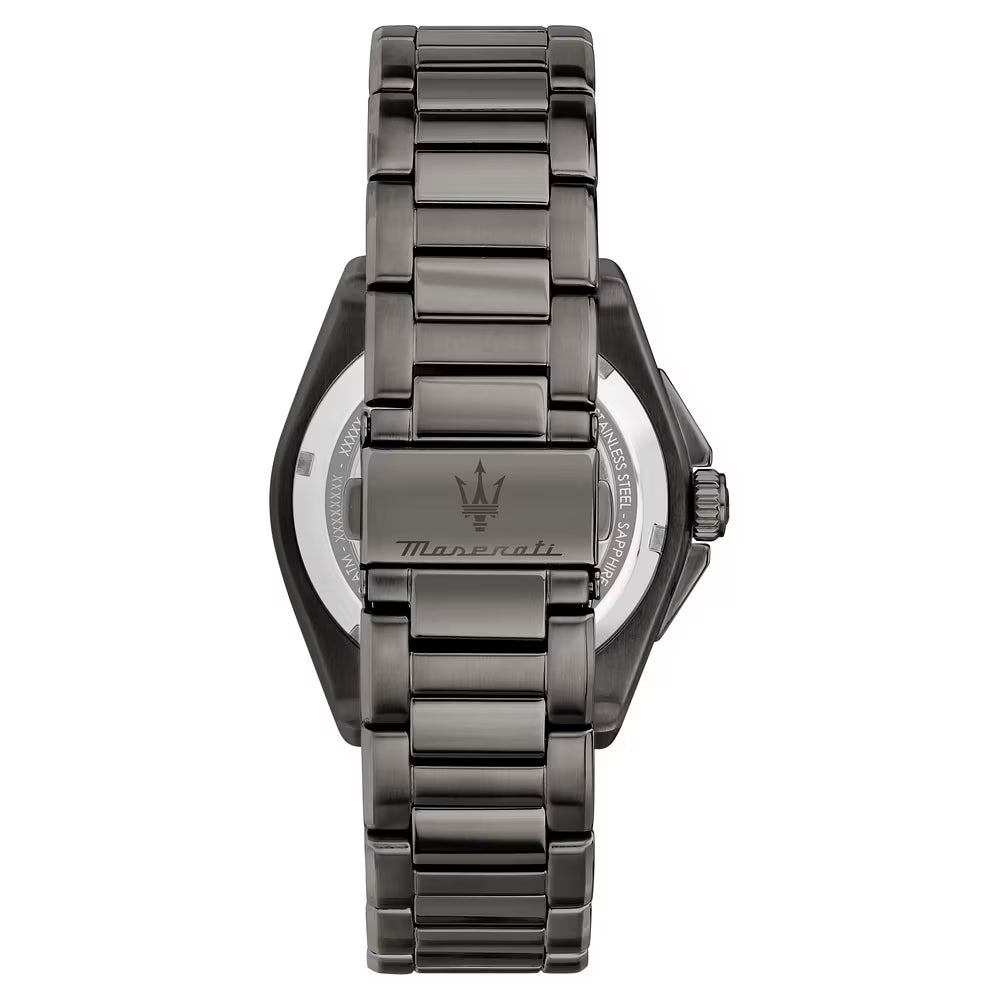 Orologio Maserati Dark Edition Velocità Slim 40 Mm Pvd Grigio Braccialato