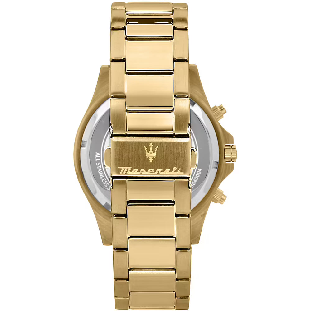 Orologio Maserati Sfida Chrono 44 Mm Pvd Oro Braccialato