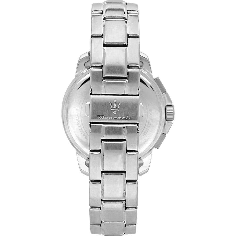 Confezione Speciale Orologio Maserati Successo 42 mm Chrono Acciaio Braccialato Con Bracciale