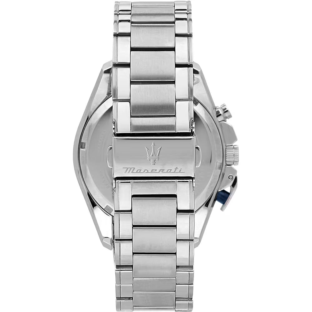Orologio Maserati Traguardo Chrono 45 Mm Acciaio Braccialato Quadrante Blu