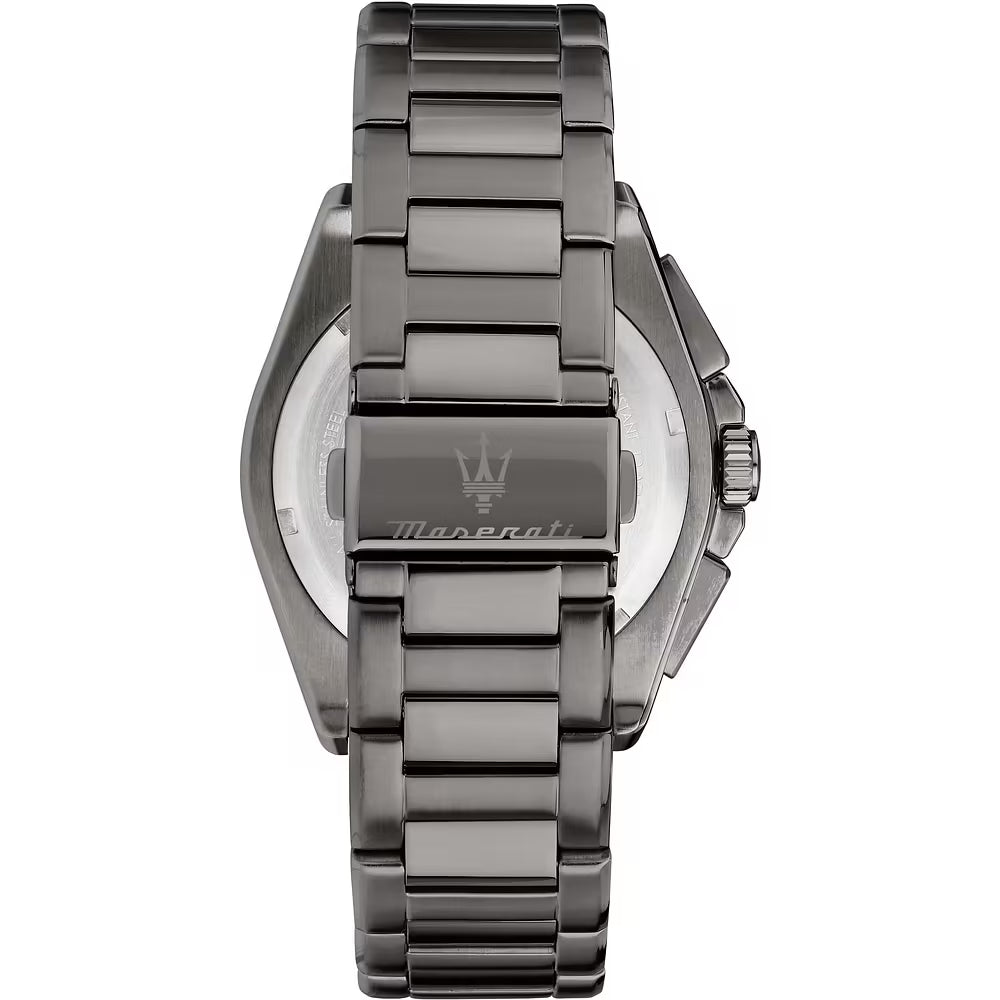 Orologio Maserati Velocità 43 mm Chrono Acciaio Pvd Dark Gun Braccialato Quadrante Blu