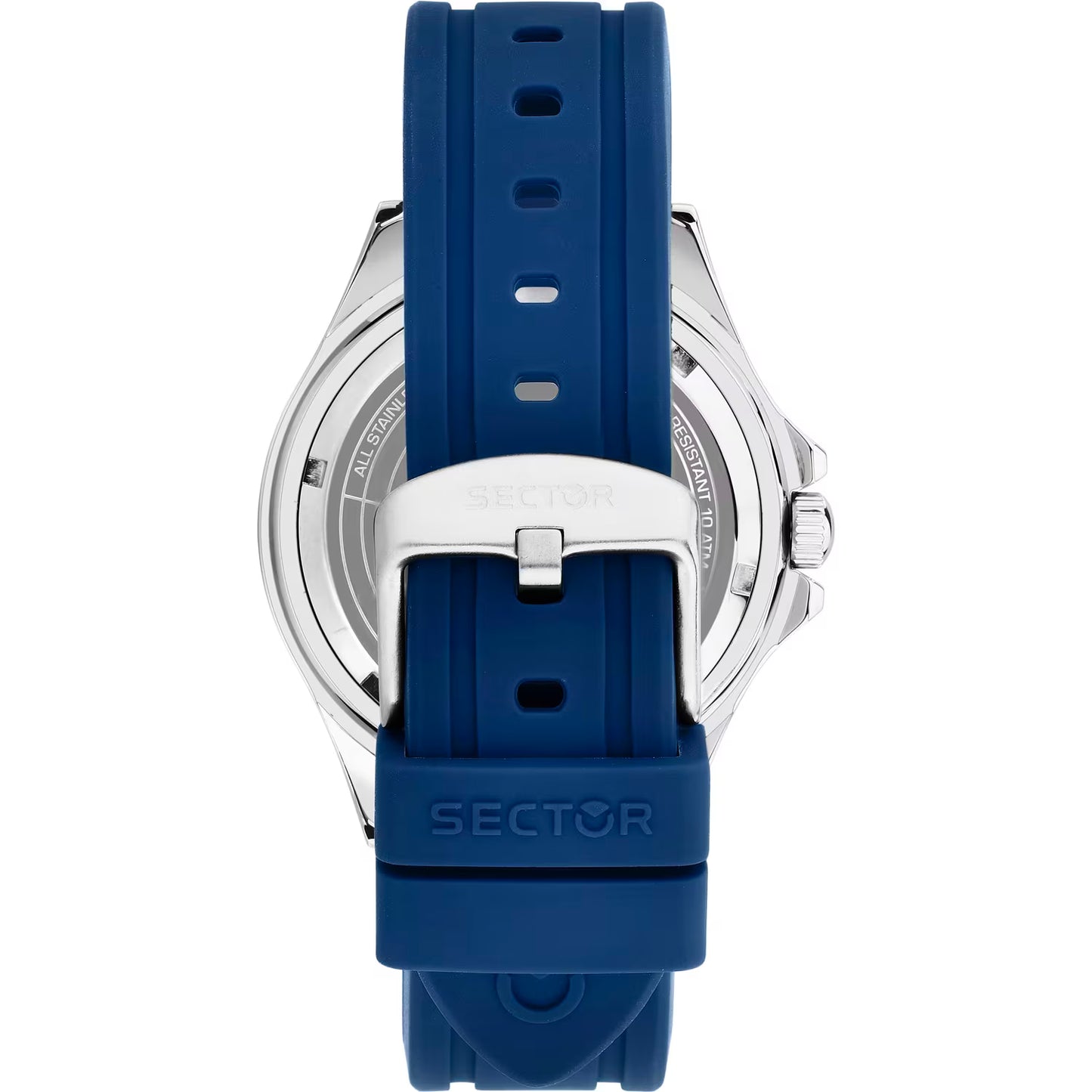Orologio Sector 230 43 mm Acciaio Cinturino Silicone Blu