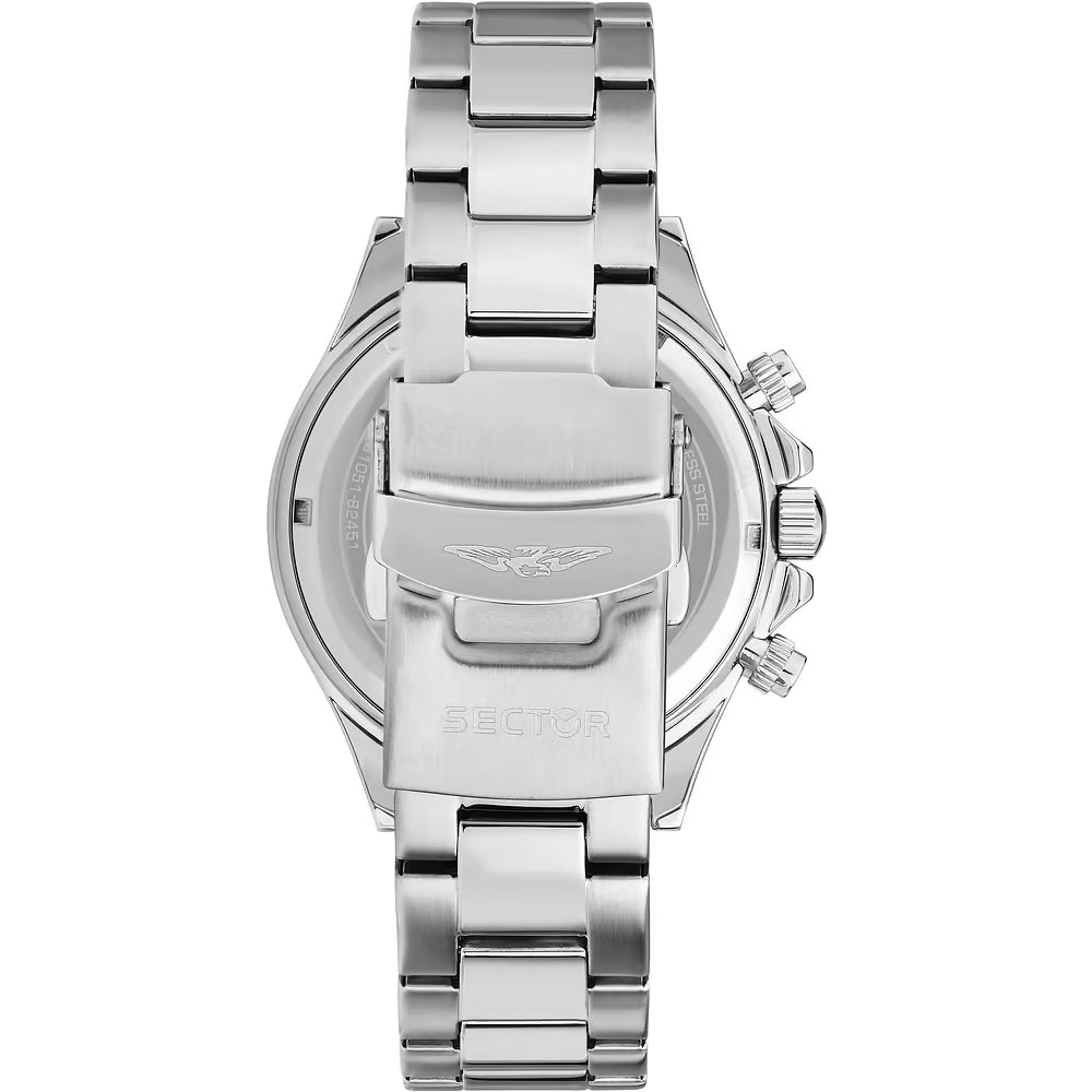 Orologio Sector 230 Chrono 43 mm Acciaio Braccialato Blu
