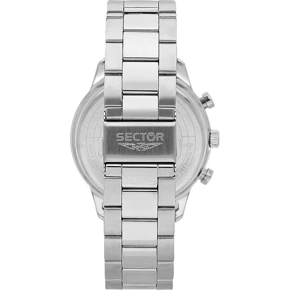 Orologio Sector 270 Chrono 45 mm Acciaio Braccialato Nero