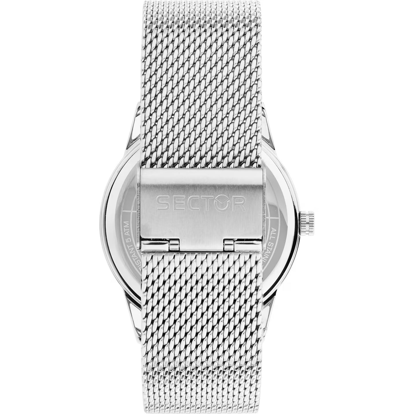 Orologio Sector 660 41 Mm Acciaio Braccialato Maglia Milanese Blu