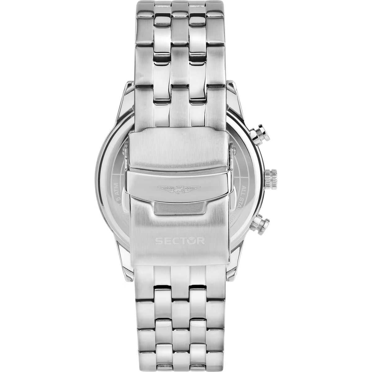 Orologio Sector 660 Chrono 42 Mm Acciaio Braccialato Nero